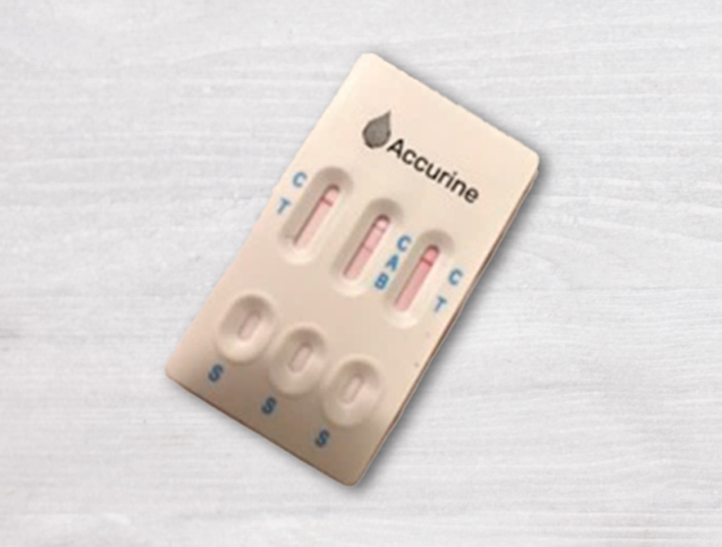 AccUrine's BV test kit